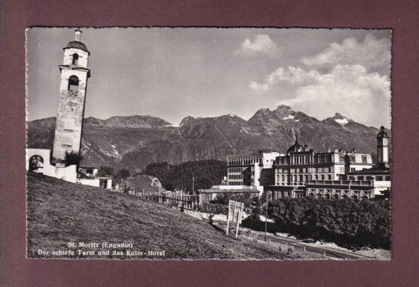 ST. MORITZ - Schiefe Turm - Kulm-Hotel - 1952
