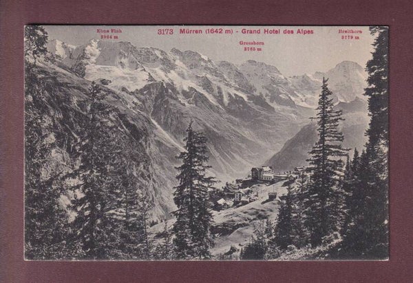 MÜRREN - Grand Hôtel des Alpes - 1911