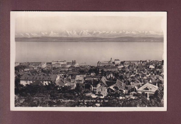 NEUCHÂTEL et les Alpes - 1929