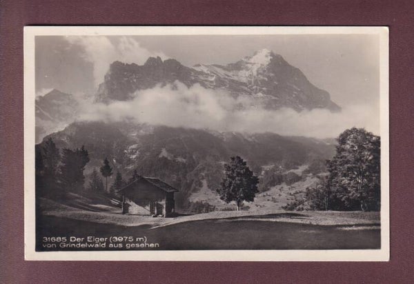 EIGER von Grindelwald aus gesehen - 1924