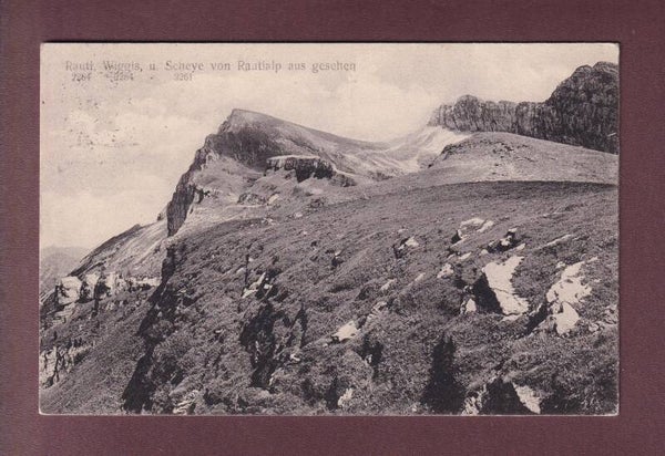 RAUTI - WIGGIS - SCHEYE von Rautialp aus gesehen - 1921