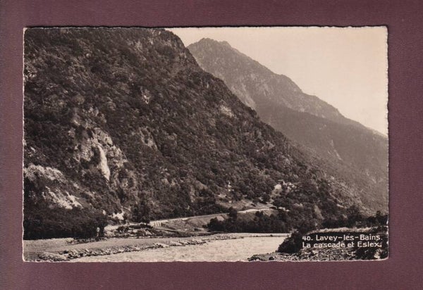 LAVEY-LES-BAINS - la cascade et Eslex - 1942