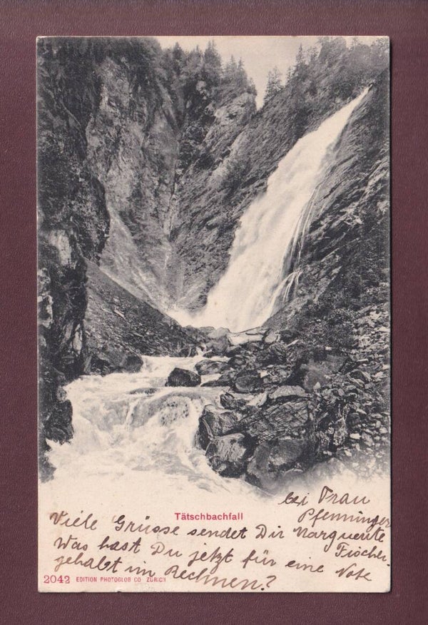 TÄTSCHBACHFALL - 1912