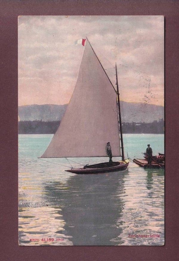 ZÜRICHSEE - Segelschiff - 1907