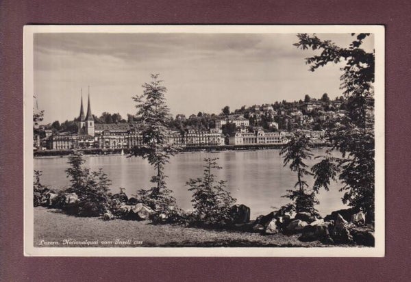 LUZERN - Nationalquai vom Inseli aus