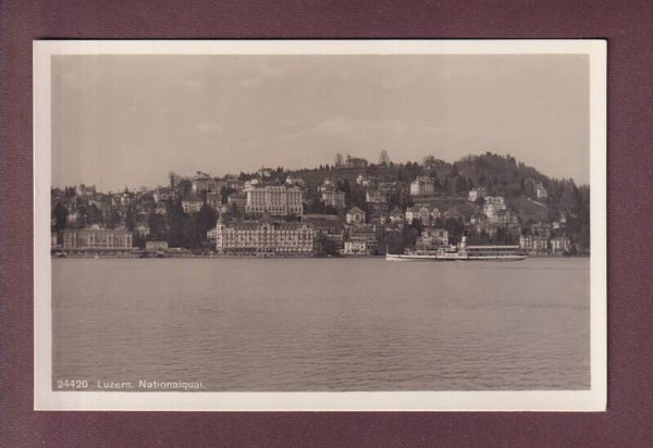 LUZERN - Nationalquai - Schiff