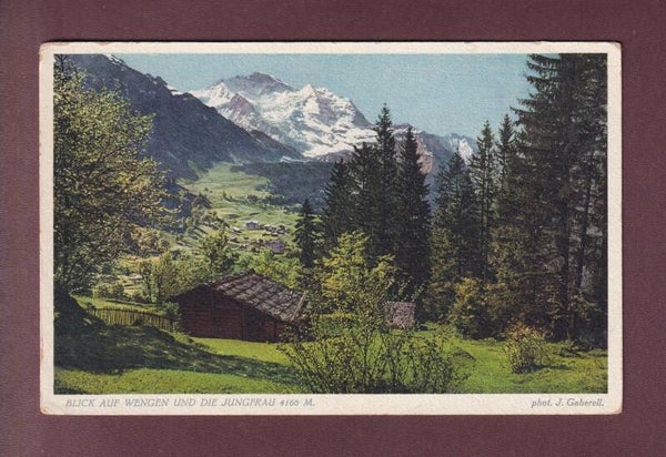 Blick auf WENGEN und die Jungfrau