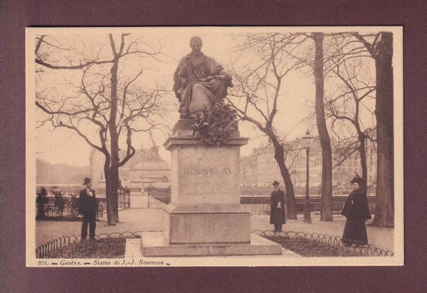 GENEVE - Statue J.-J. Rousseau