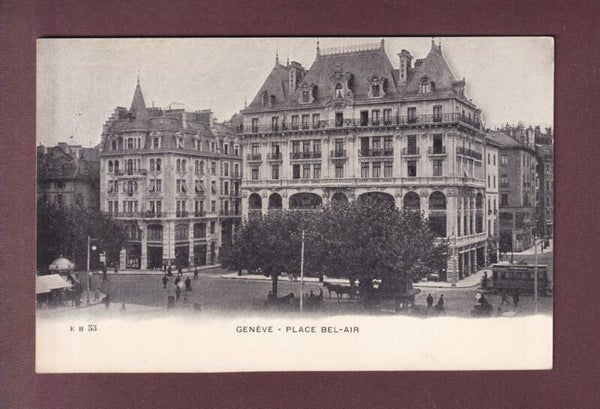 GENEVE - Place Bel-Air - Tram