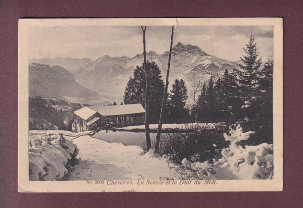 CHESIERES - La Scierie - 1930 // déchirure //