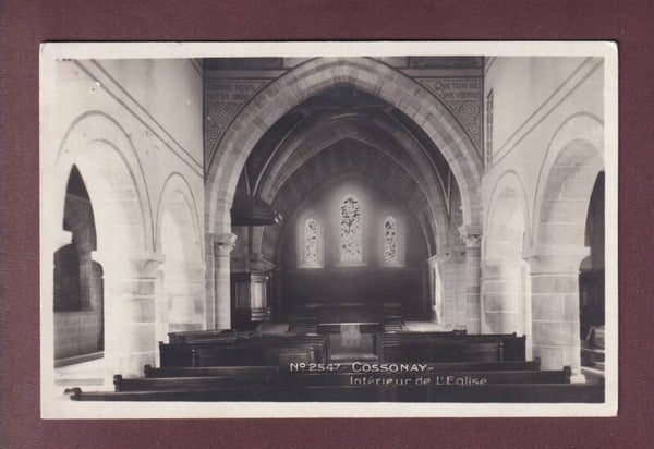 COSSONAY - Intérieur de l'Eglise - 1928