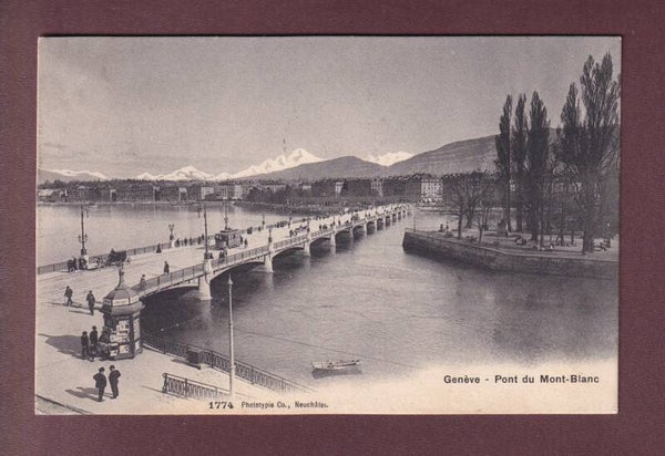 GENEVE - Pont du Mont-Blanc - 1906
