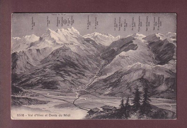 VAL D'ILLIEZ - Dents du Midi - 1910
