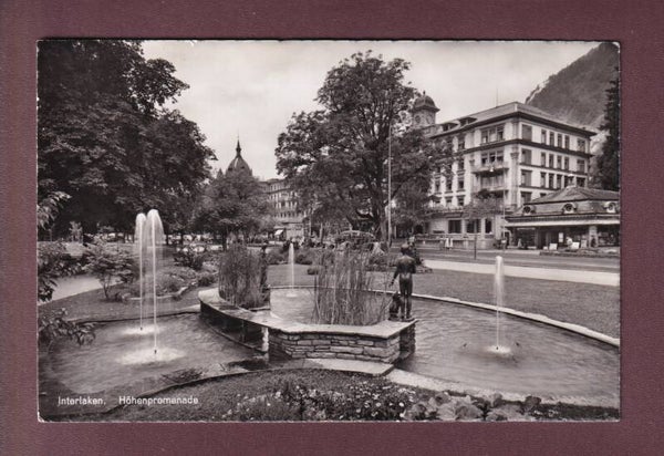 INTERLAKEN - Höhenpromenade - Brunnen - 1955