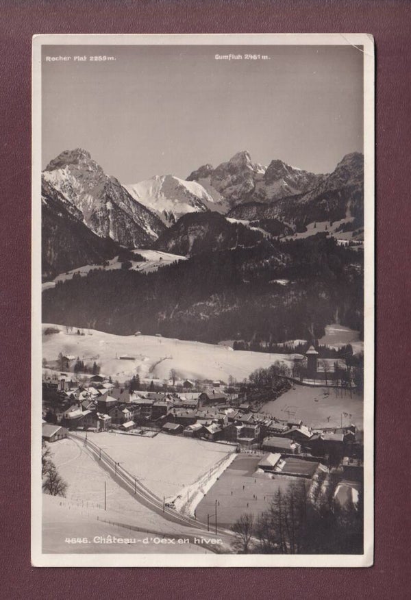CHÂTEAU D'OEX en hiver - 1930
