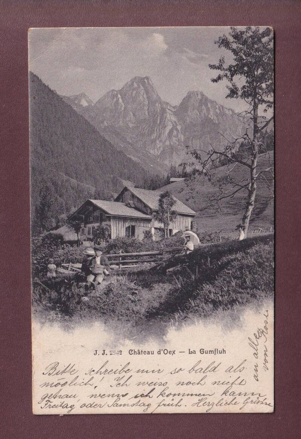 Un partie de CHÂTEAU D'OEX - Gumfluh - 1910
