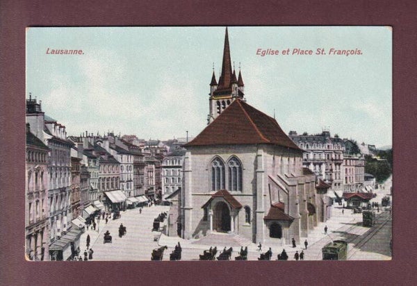 LAUSANNE - Eglise et Place St. François
