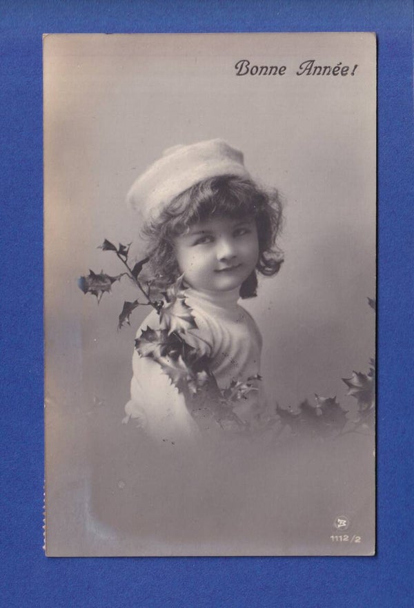 NOUVEL AN - Enfant - Houx - 1917