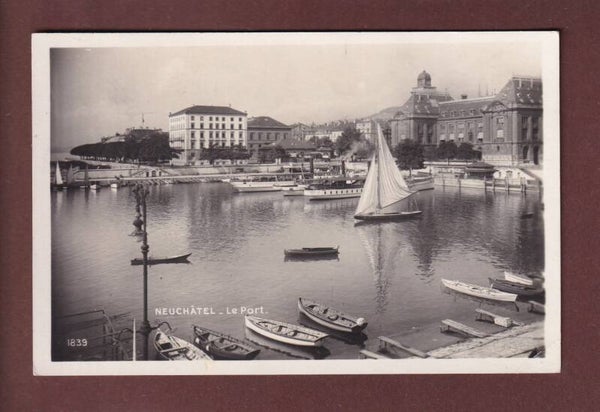 NEUCHÂTEL - Le Port - 1928
