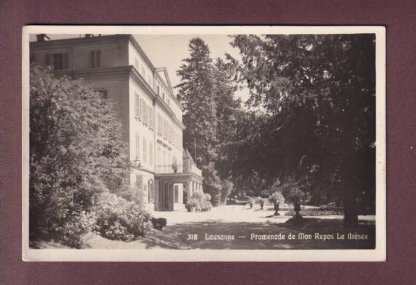 LAUSANNE - Promenade de Mon Repos - Musée - 1934