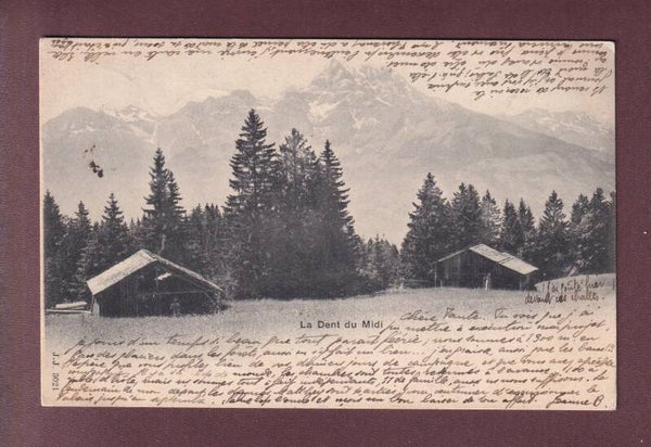 DENTS DU MIDI depuis les environs de Chesières - 1903