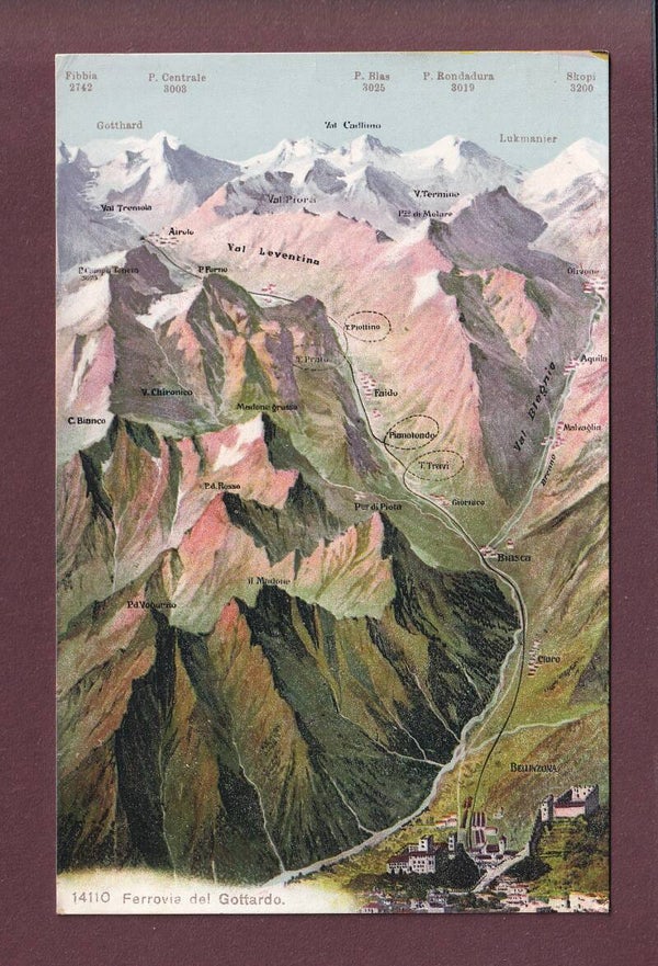 BELLINZONA e dintorni - 1916