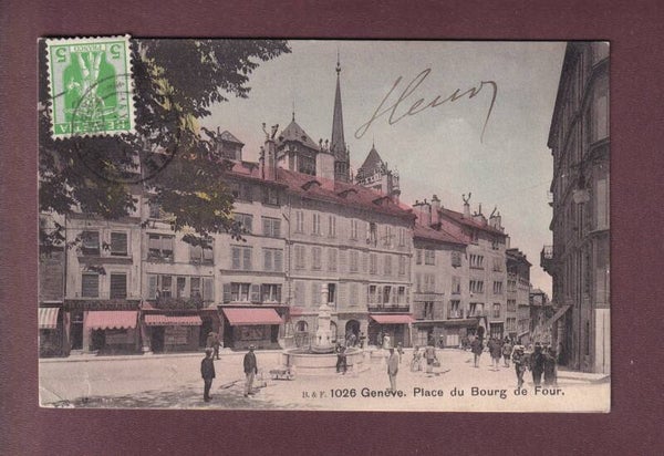 GENEVE - Place du Bourg de Four - 1908