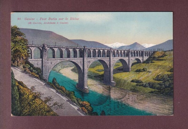 GENEVE - Pont Butin sur le Rhône