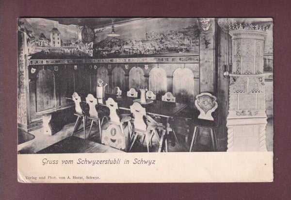 SCHWYZ - Gruss vom Schwyzerstubli - 1905
