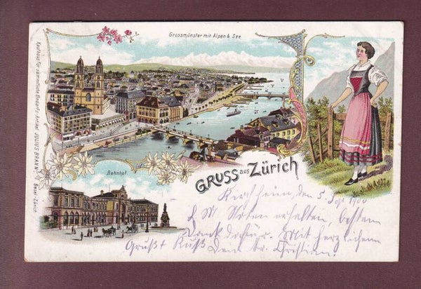 Gruss aus ZÜRICH - 1900
