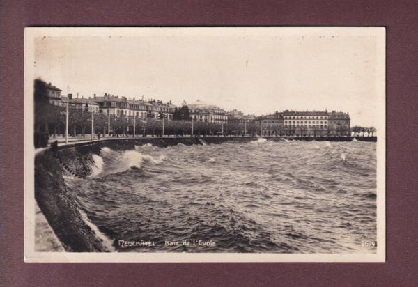 NEUCHÂTEL - Baie de l'Evole - 1929