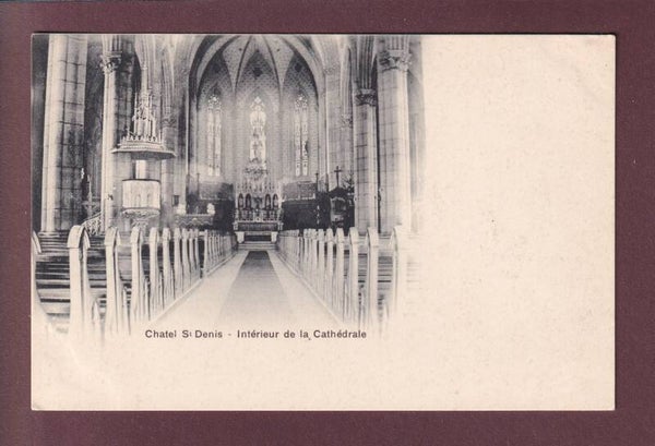 CHÂTEL SAINT DENIS - Intérieur de la Cathédrale