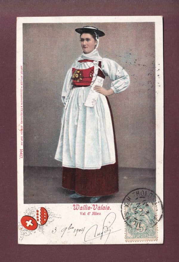 WALLIS - Tracht Val d'Illiez - 1904