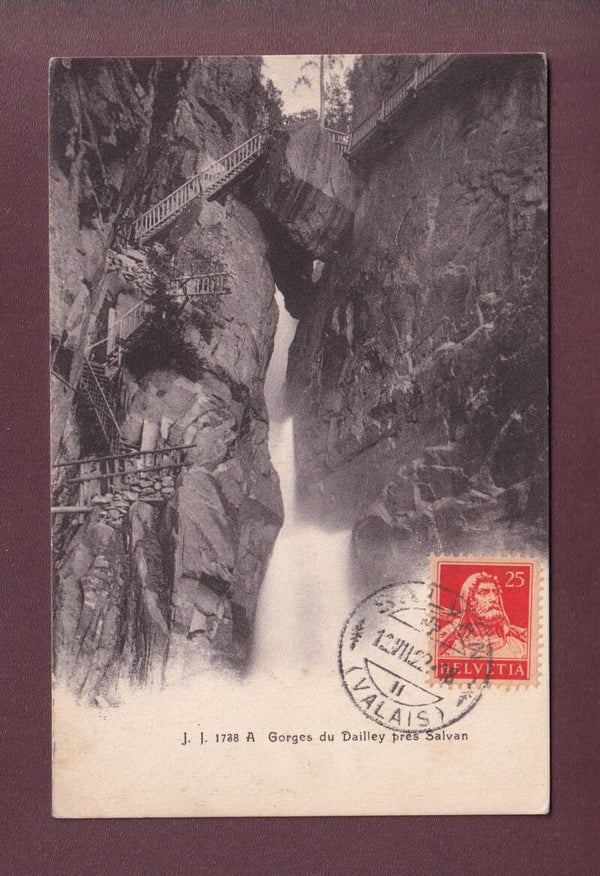 Gorges du DAILLEY près Salvan - 1922