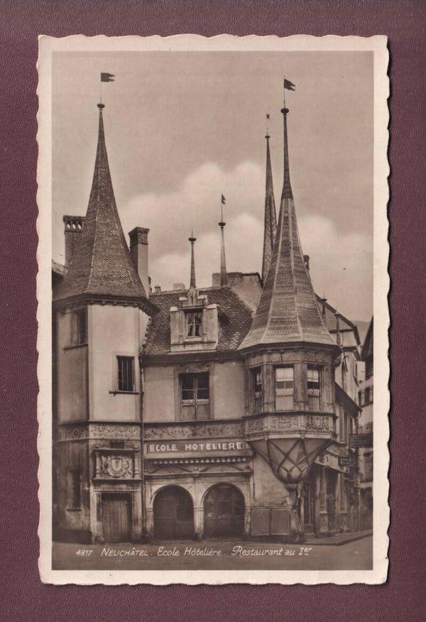 NEUCHÂTEL - Ecole Hôtelière - 1938
