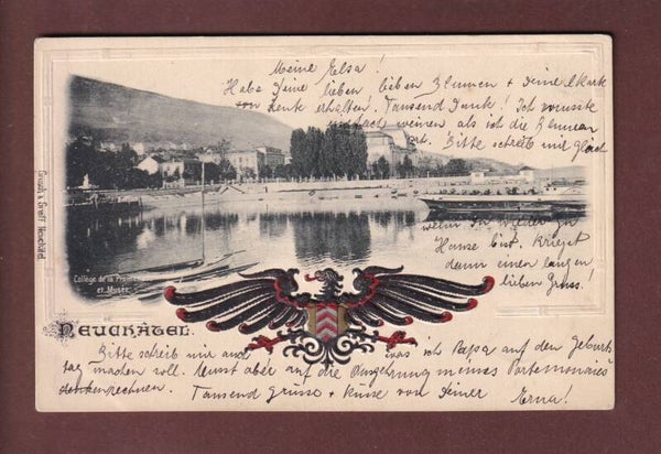NEUCHÂTEL - Collége de la promenade et Musée - 1904