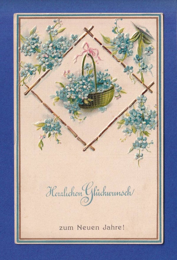NEUJAHR - Blumen - 1908