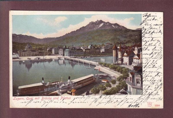 LUZERN - Quai - Pilatus - Schiff - 1904