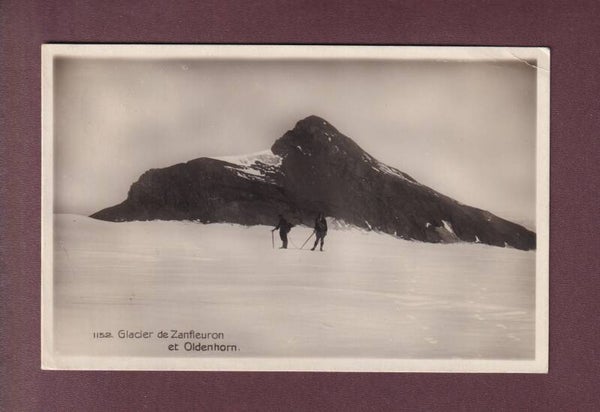 Glacier de ZANFLEURON - Oldenhorn - 1927 // pli d'angle //
