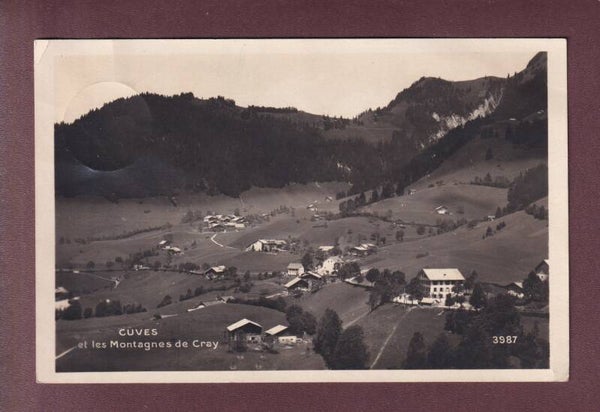 CUVES et les montagnes de Cray - 1930
