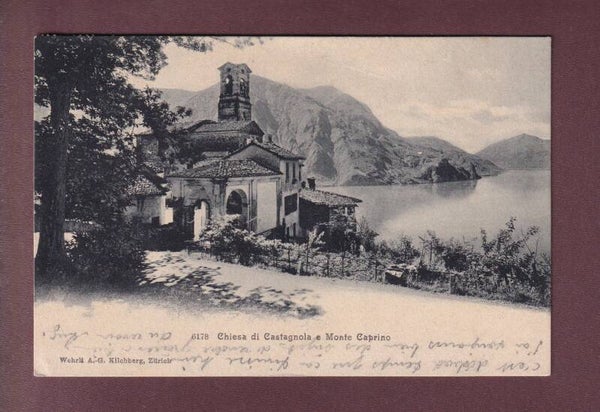Chiesa di CASTAGNOLA - Monte Caprino - 1906