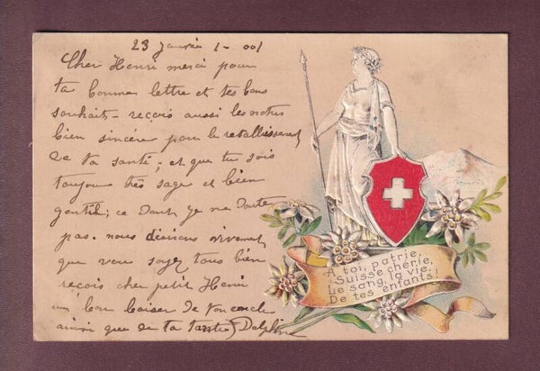 SCHWEIZ / SUISSE - Helvetia - 1901 Präge