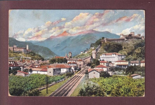 BELLINZONA - Ferrovia - 1914