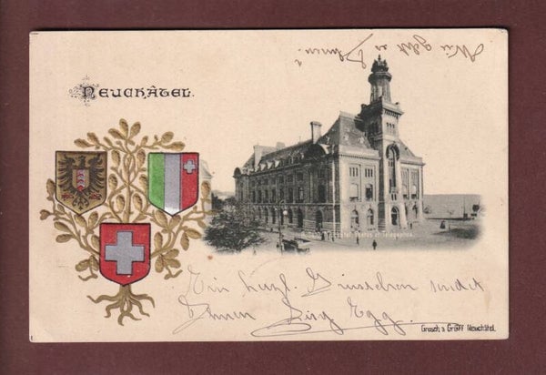 NEUCHÂTEL - Poste et Télégraphes - 1903