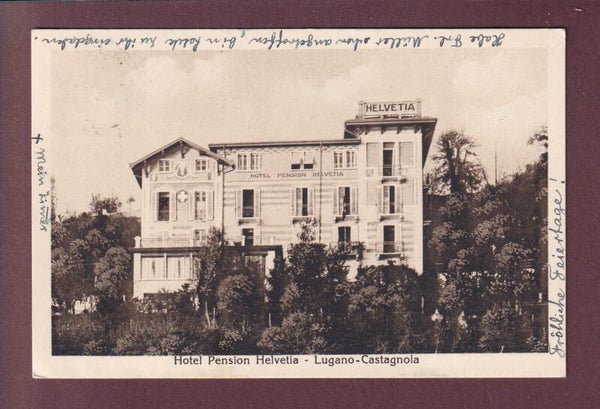 CASTAGNOLA - Hotel Pension Helvetia - 1923