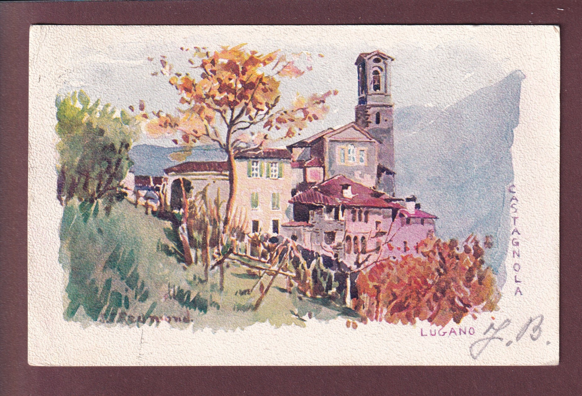 Lugano - CASTAGNOLA - Chiesa - 1906 - Vouga
