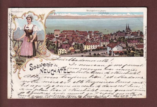 Souvenir de NEUCHÂTEL - 1898 Litho Guggenheim
