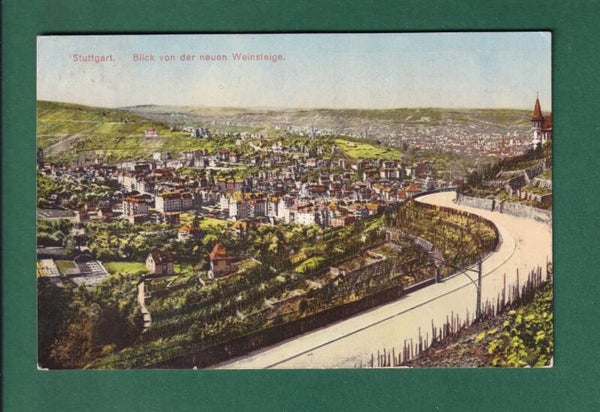 STUTTGART - Blick von derneuen Weinsteige - 1912