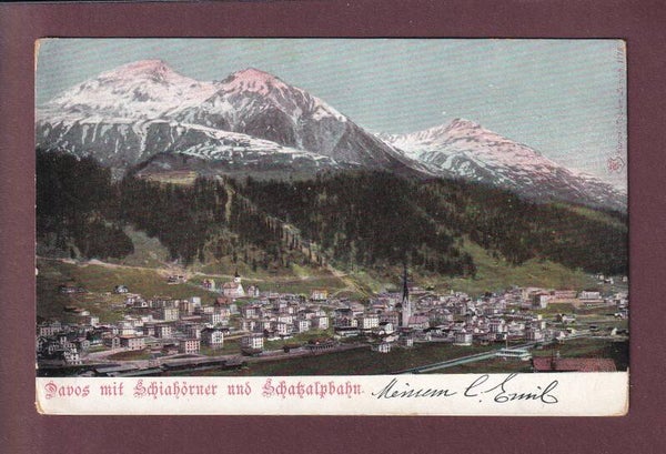 DAVOS - Schiahörner - Schatzalpbahn - 1903