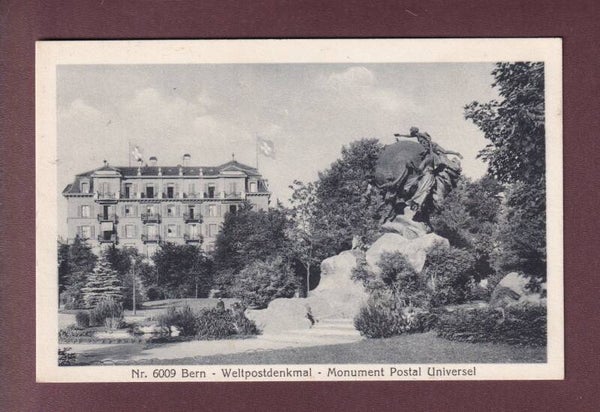 BERN - Weltpostdenkmal - 1922